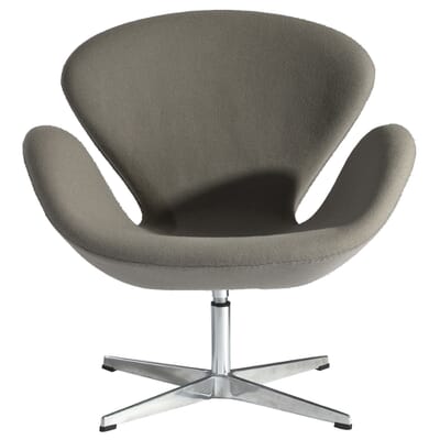 Arne Jacobsen Style Swan Chair, Swan Chair Leather Replica