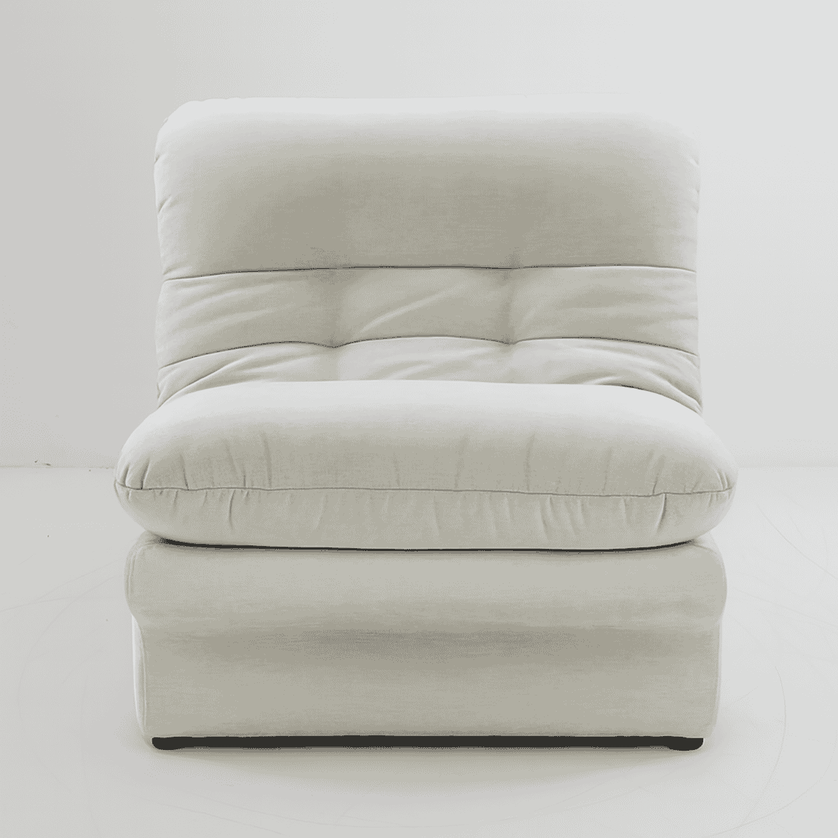 Carsons Mid Century Curved Modular Sectional Sofa - Single Seat