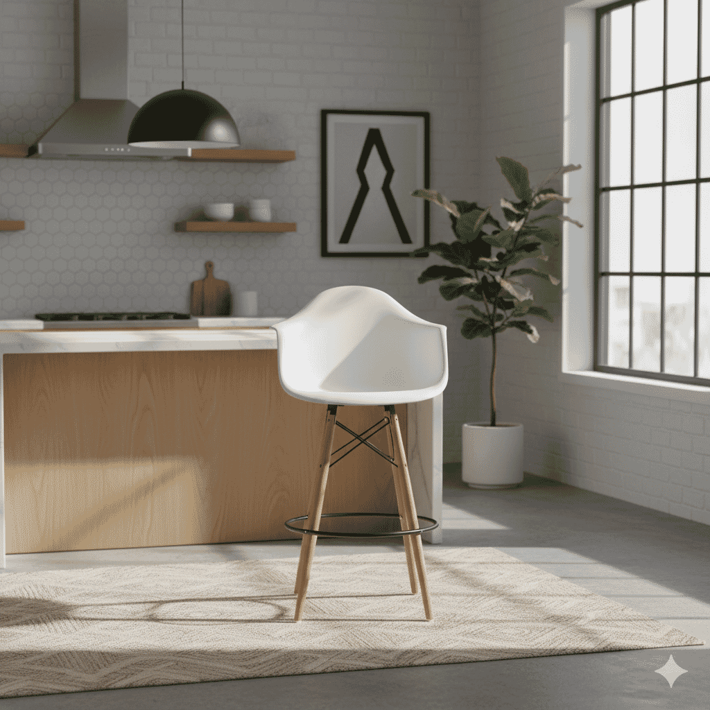 Fibreglass Shell Bar Stool