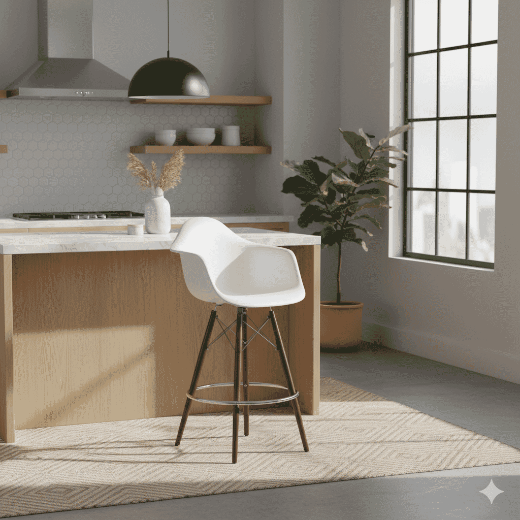 Plastic Shell Bar Stool