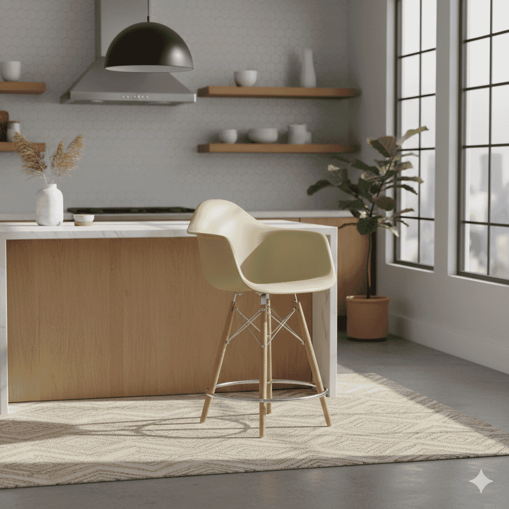 Plastic Shell Counter Stool