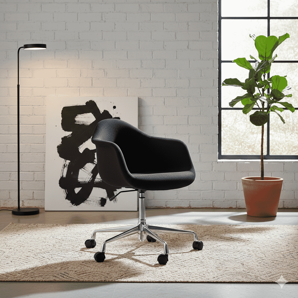 Upholstered Fibreglass DAX Armchair