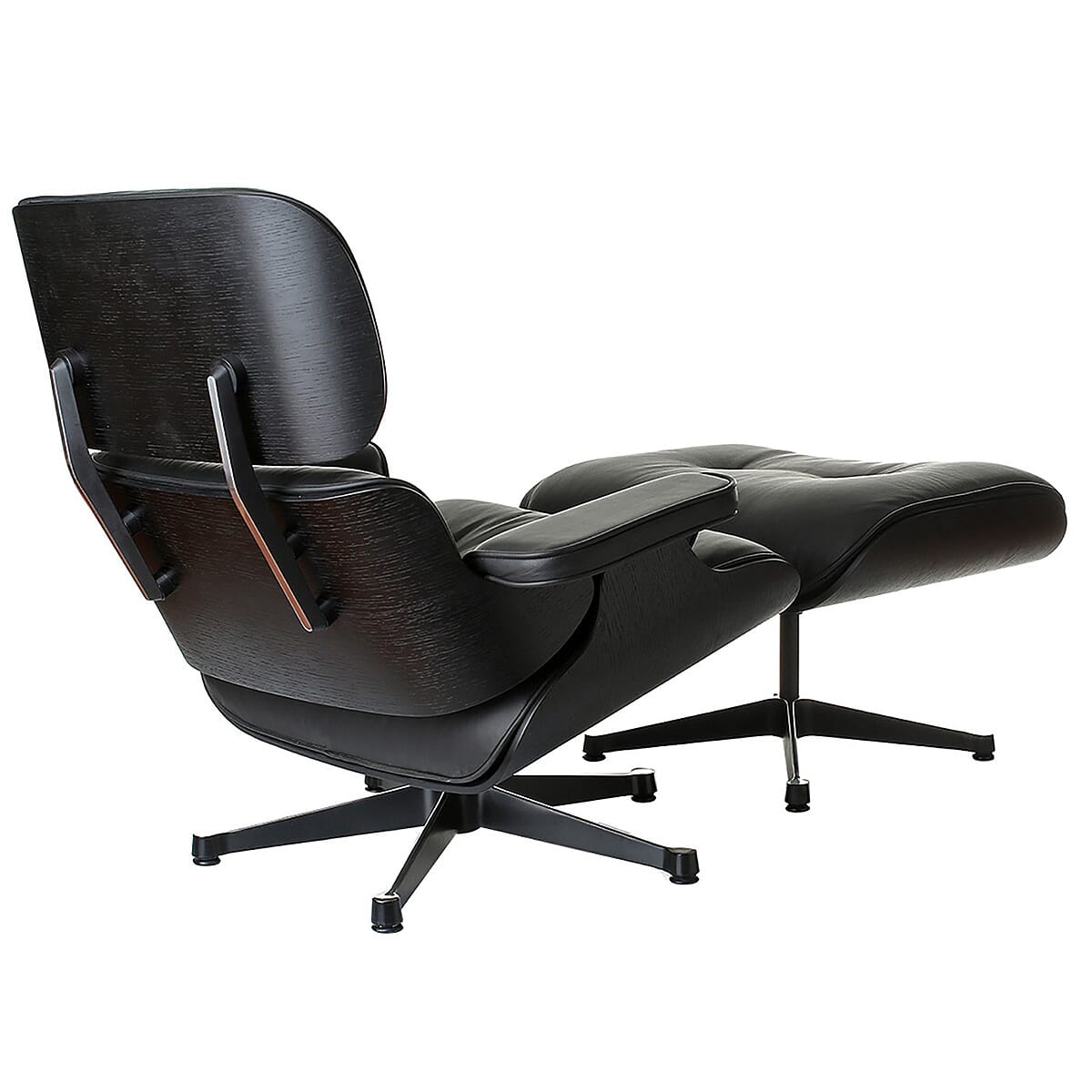 Buy Black Eames Chair Online Lounge in Style with Swivel UK s Black Edition Lounge Chair and Ottoman