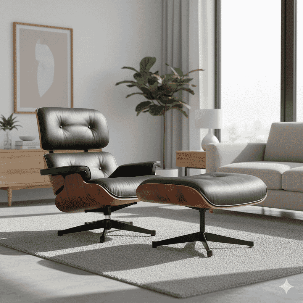 Lounge Chair And Ottoman Classic Version