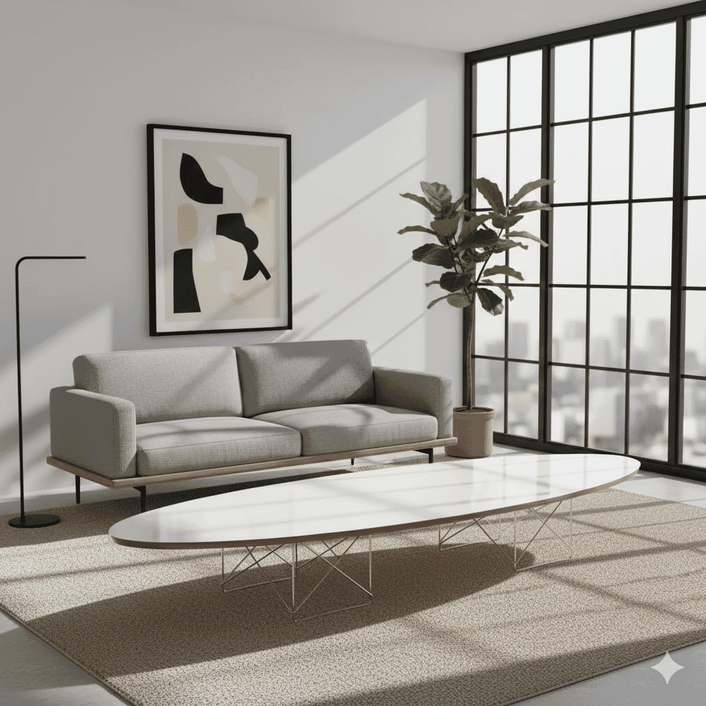 ETR Eliptical Coffee Table Style