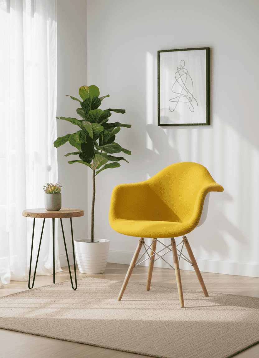 Upholstered Shell Arm Chair