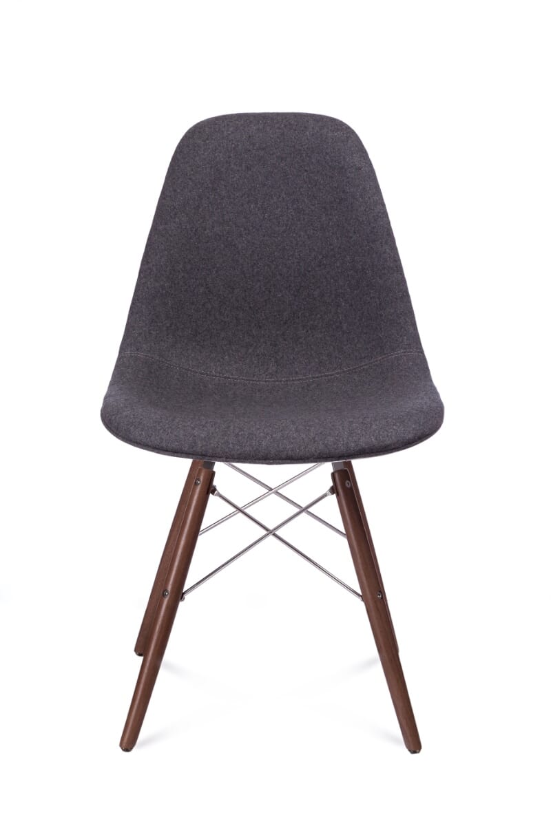 Upholstered Shell Side Chair and Dowels