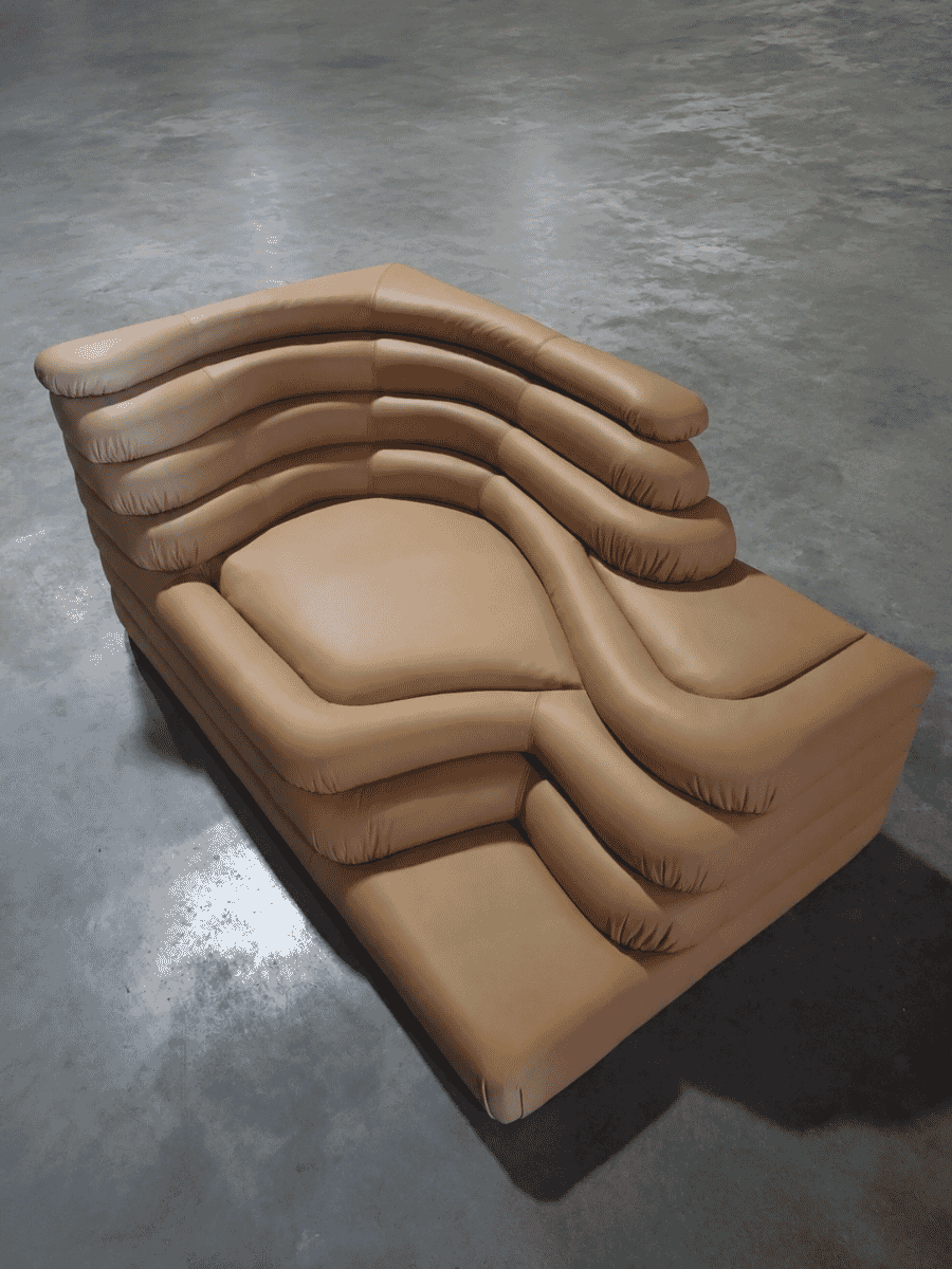 Terrazza Sofa Right Side - Sand Deluxe Leather