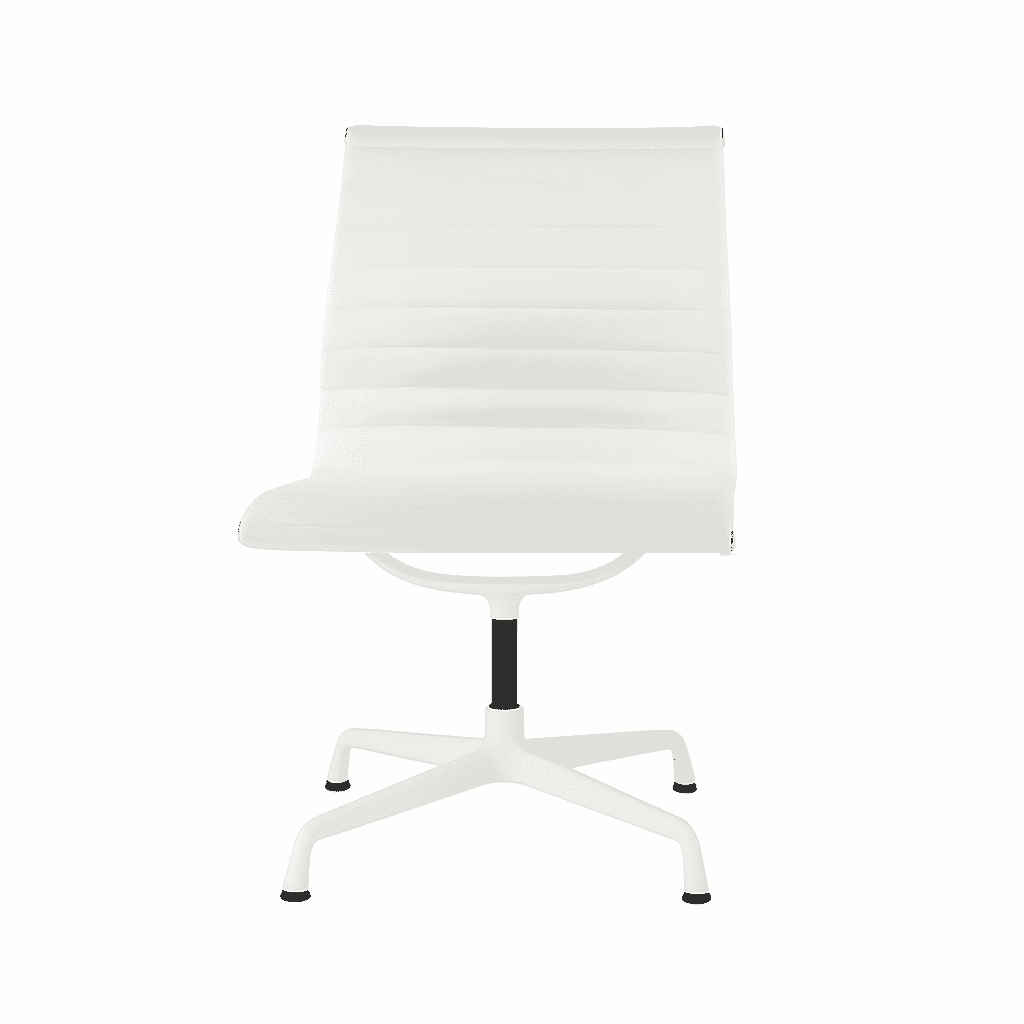 Eames Office Aluminium Chair EA 105 Powder Coated White