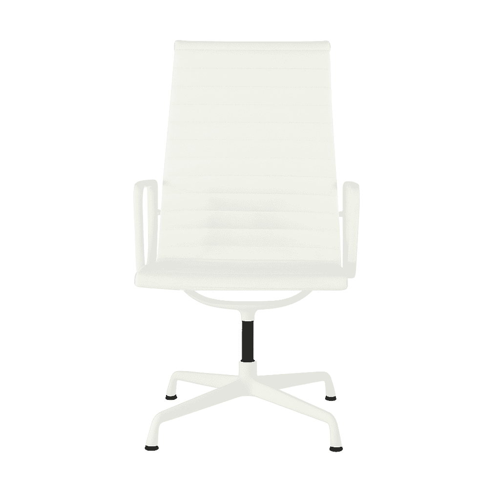 Eames Office Aluminium Chair EA 109 Powder Coated White
