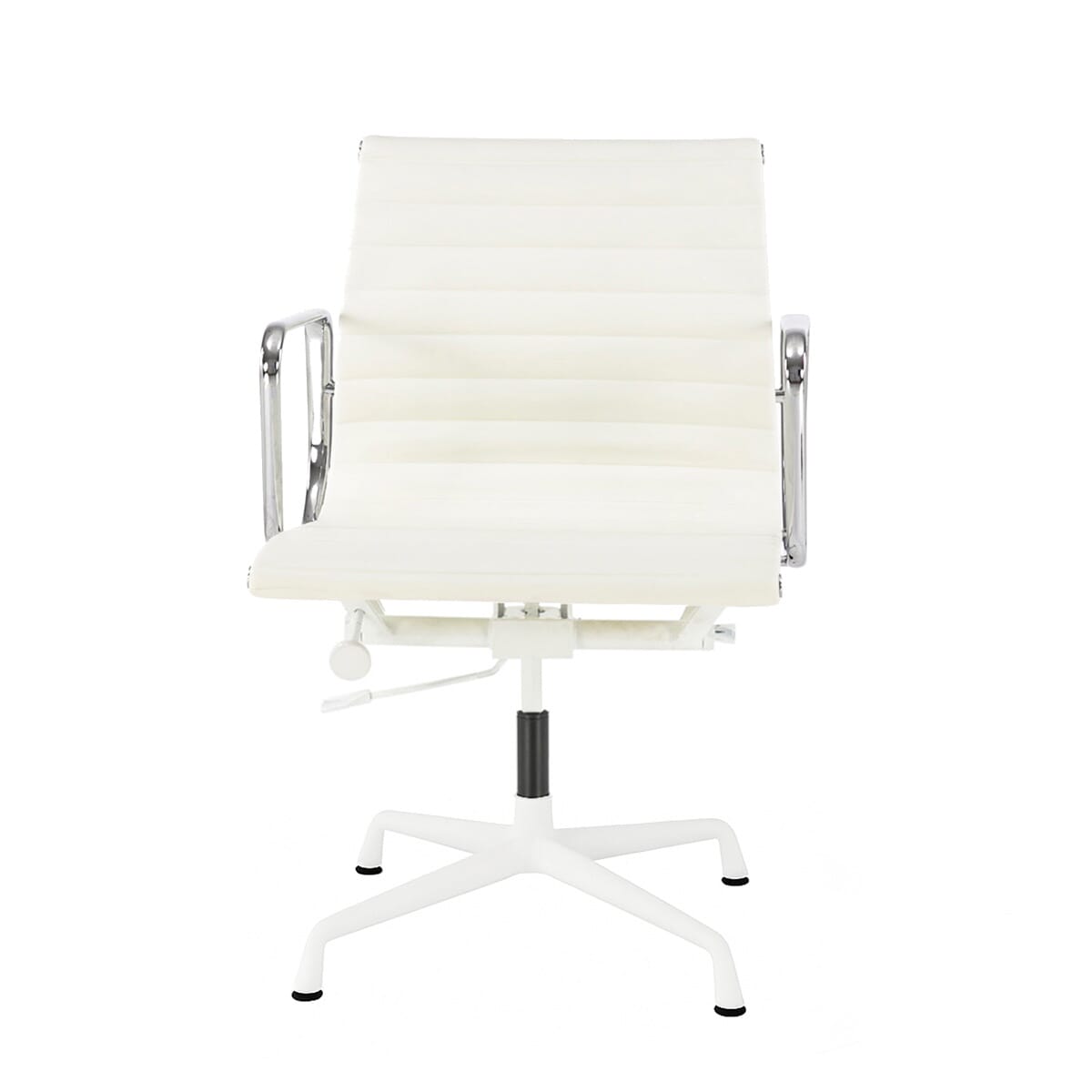 Eames Office Aluminium Chair EA 118 Powder Coated White