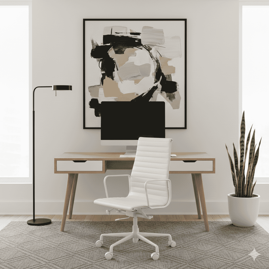 Eames Office Aluminium Chair EA 119 Powder Coated White