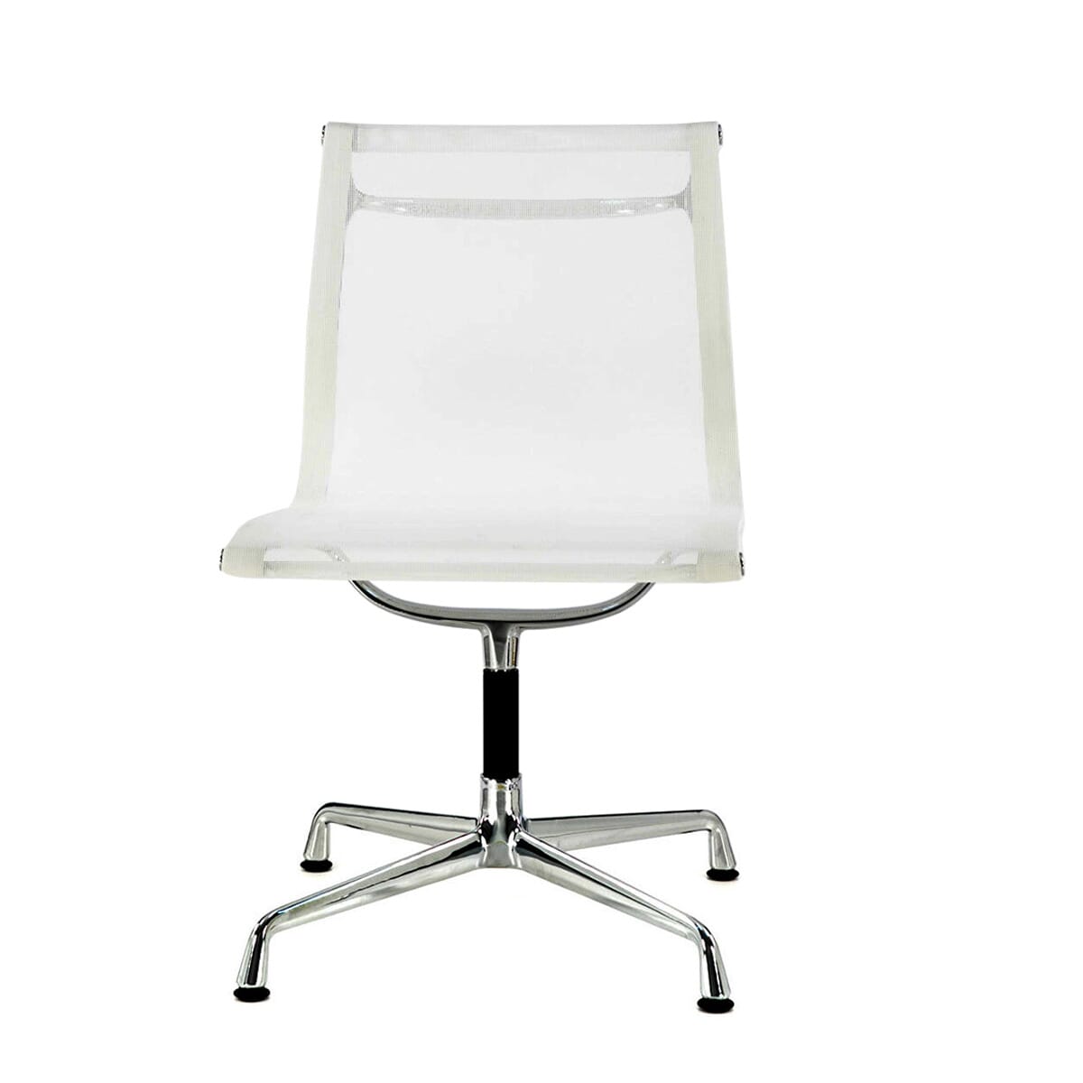 Eames Office Aluminium Chair EA 105 In White Mesh