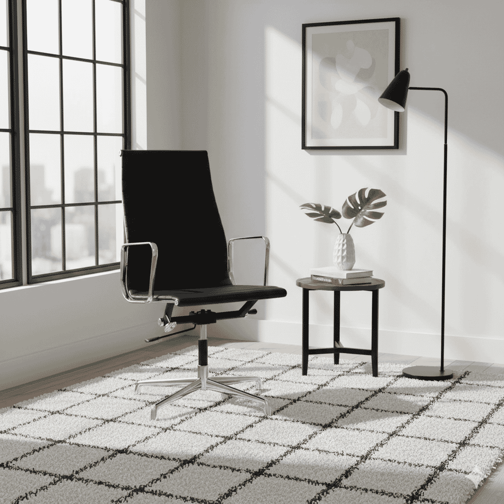 Charles Eames Style EA 108 High Back Aluminium Group Office Chair