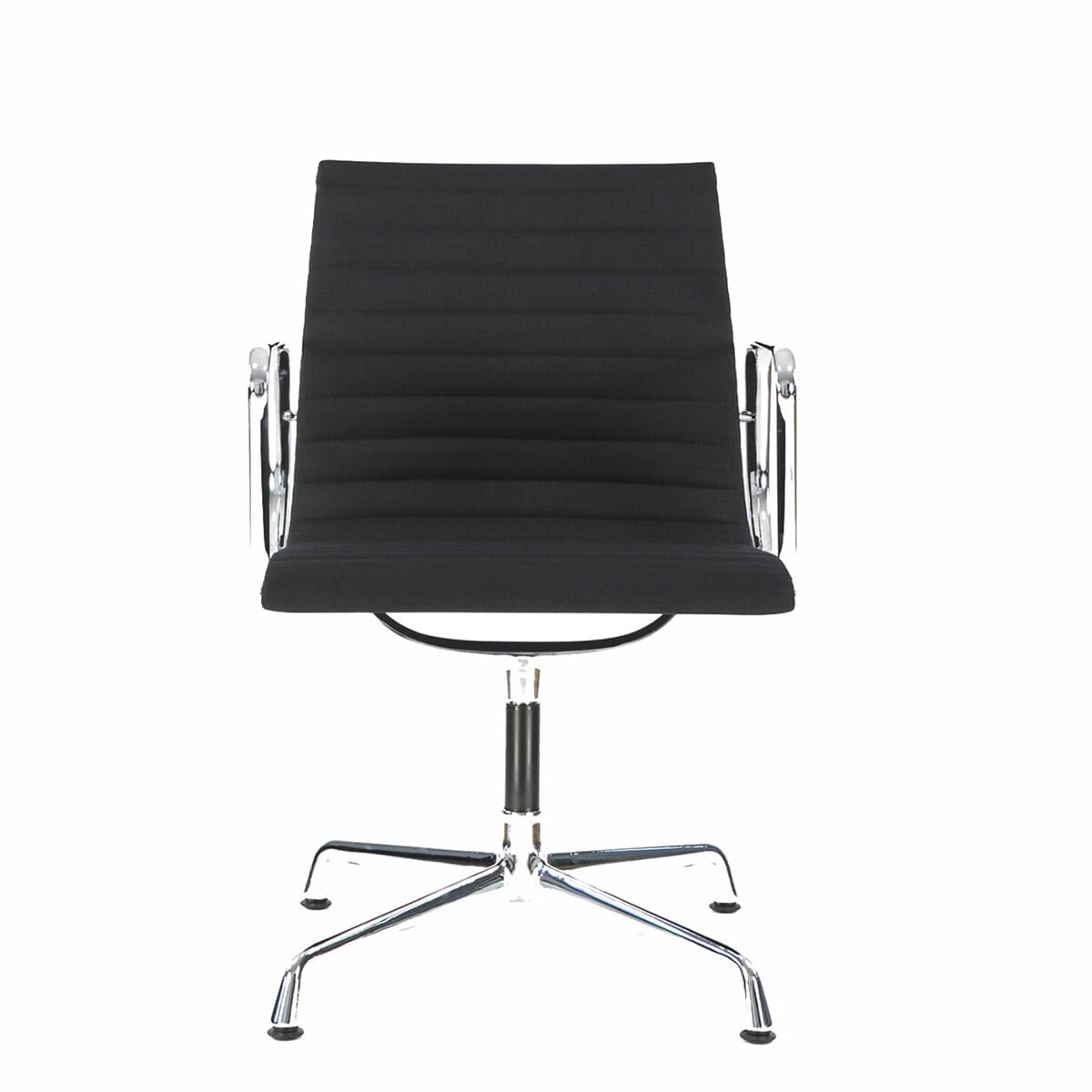 Eames Office Aluminium Chair EA 108 In Black Cotton
