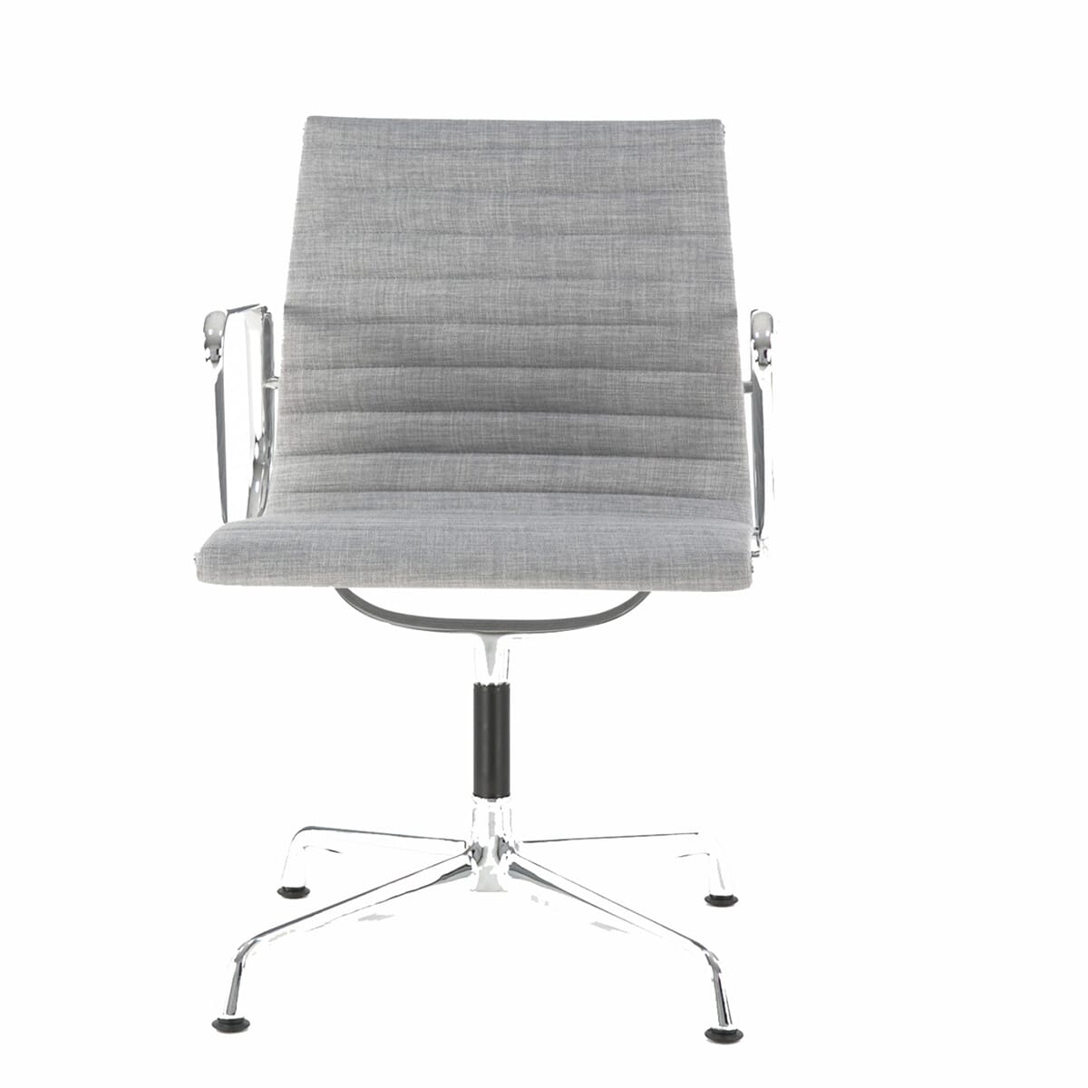 Eames Office Aluminium Chair EA 108 In Grey Cotton