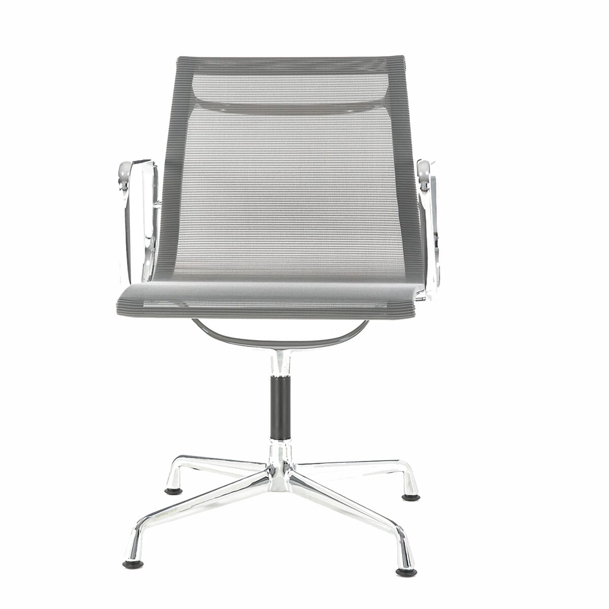 Eames Office Aluminium Chair EA 108 In Grey Mesh