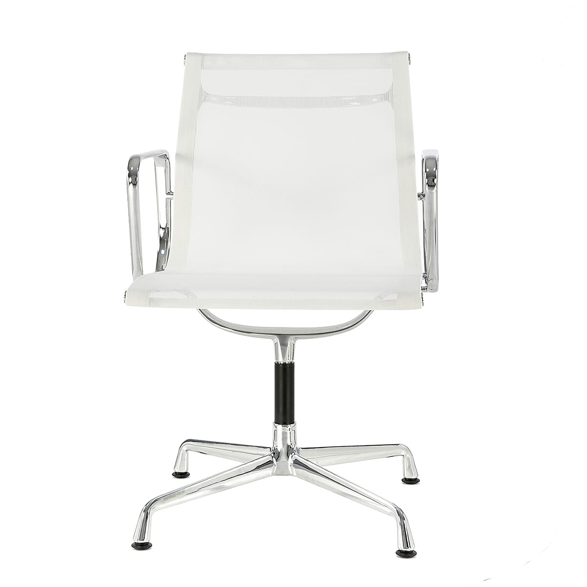 Charles Eames Style Eames Office AlumInium Chair EA 108 In White Mesh SWIVEL UK
