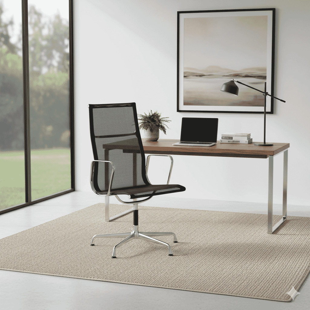 Charles Eames Office Chair EA 109 - Aluminium Mesh Chair