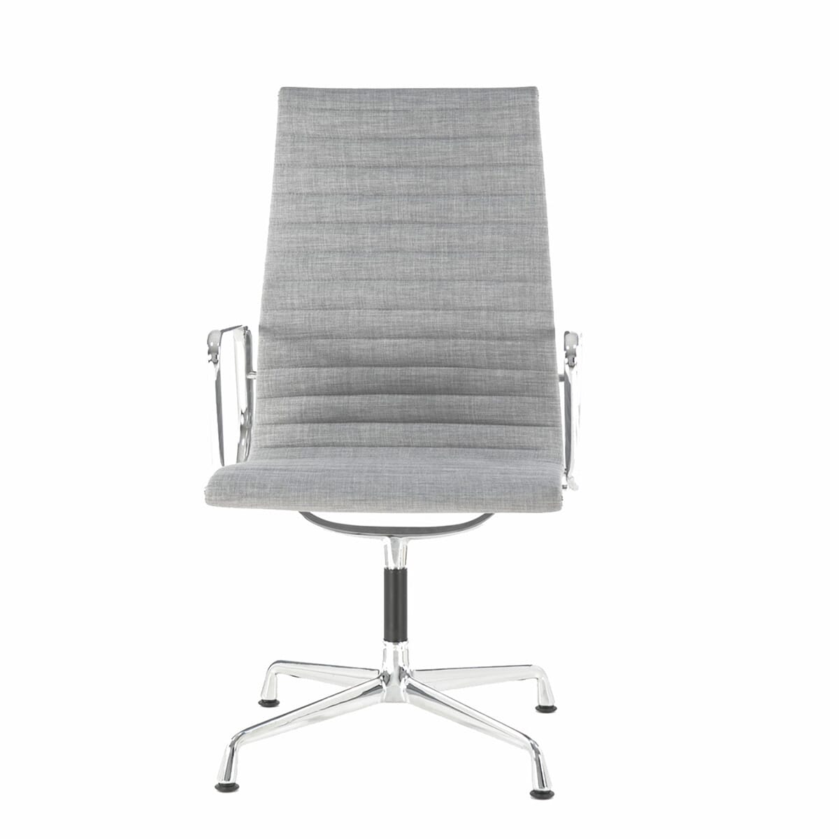 Eames Office Aluminium Chair EA 109 In Grey Cotton