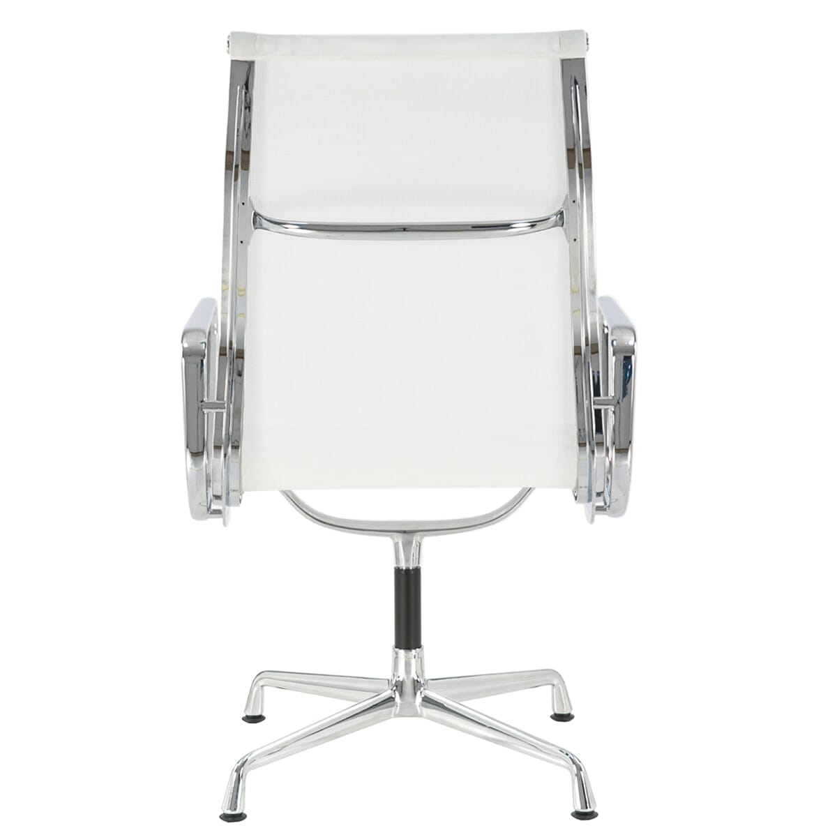 Charles Eames Style Eames Office AlumInium Chair EA 109 In White Mesh SWIVEL UK