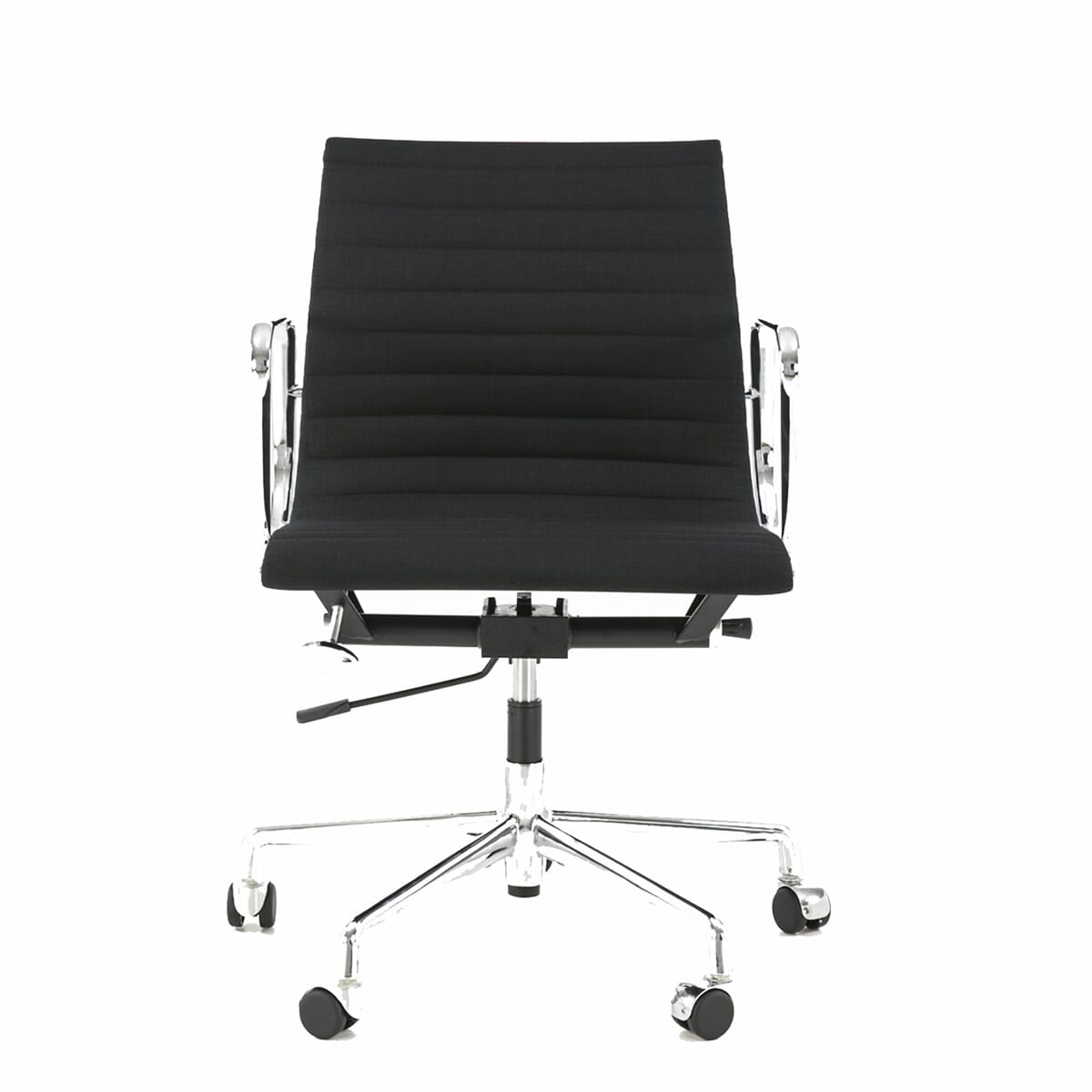 Eames Office Aluminium Chair EA 117 In Black Cotton