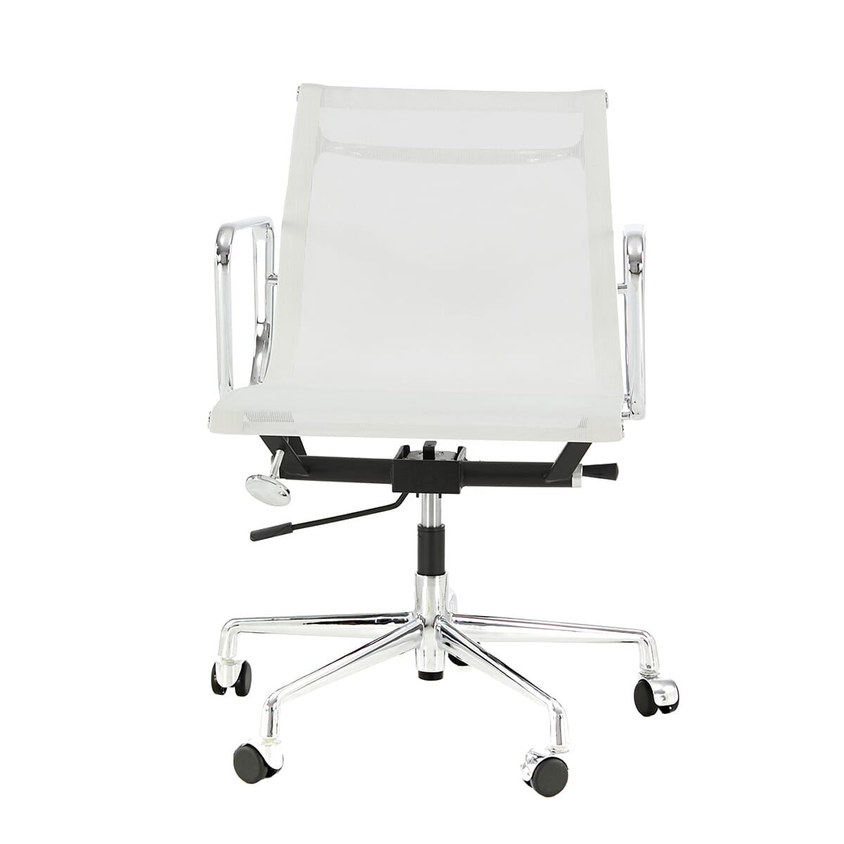 Eames Office Aluminium Chair EA 117 In White Mesh