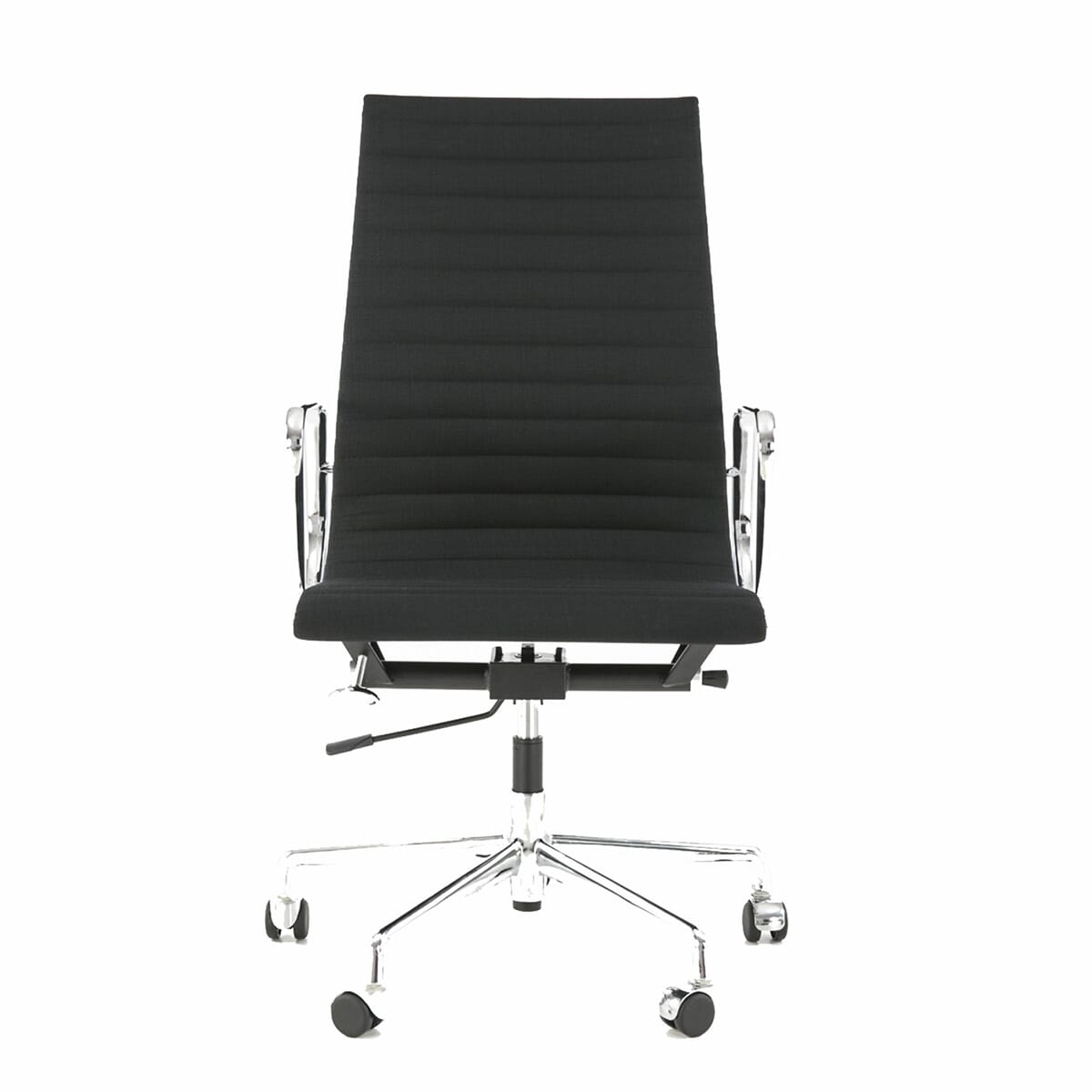 Eames Office AlumInium Chair EA 119 In Black Cotton