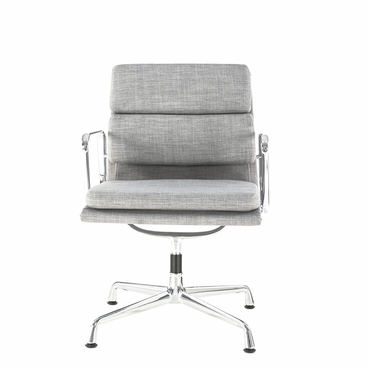 Eames Office Soft Pad Chair EA 208 In Grey Cotton