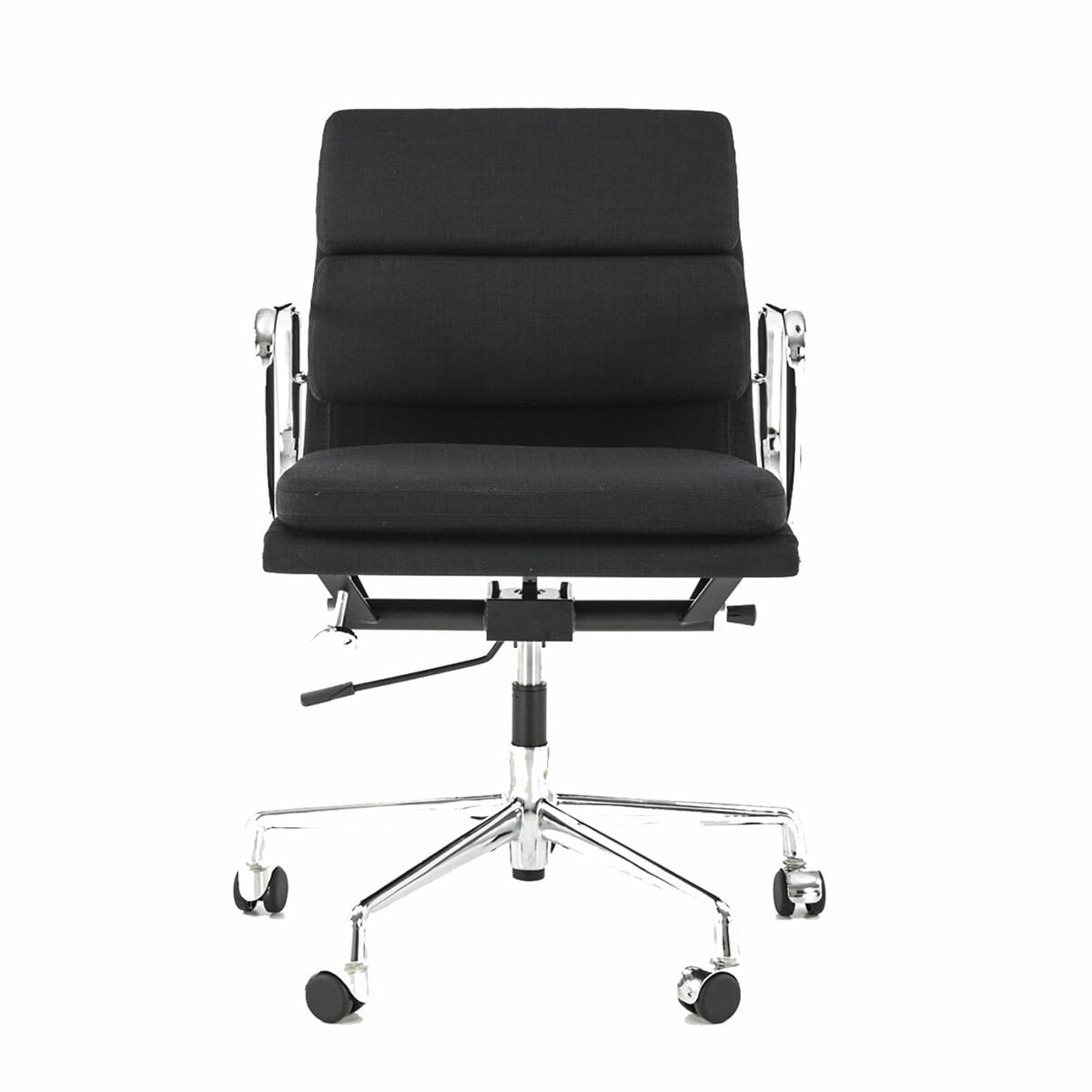 Eames Office Soft Pad Chair EA 217 In Black Cotton