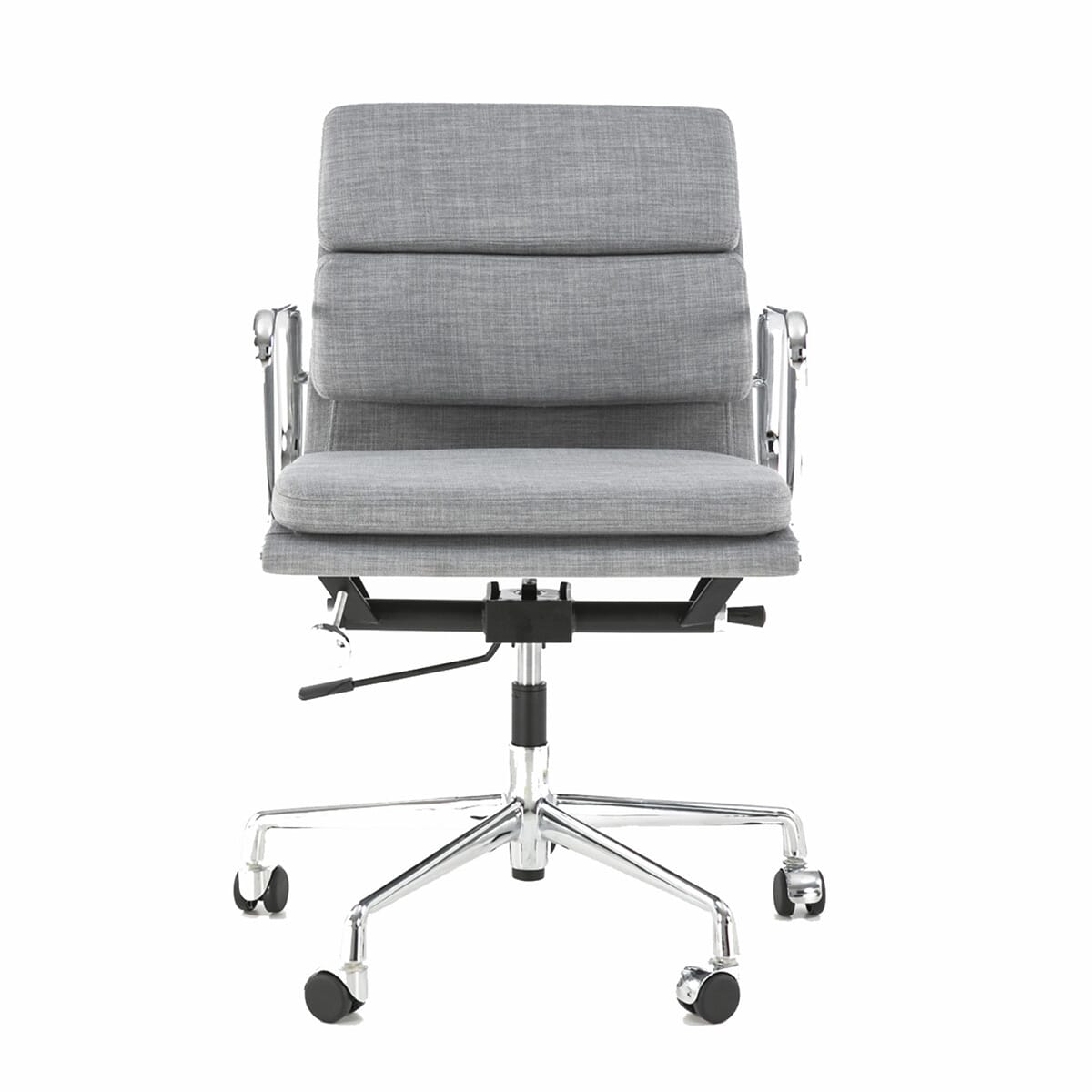 Eames Office Soft Pad Chair EA 217 In Grey Cotton