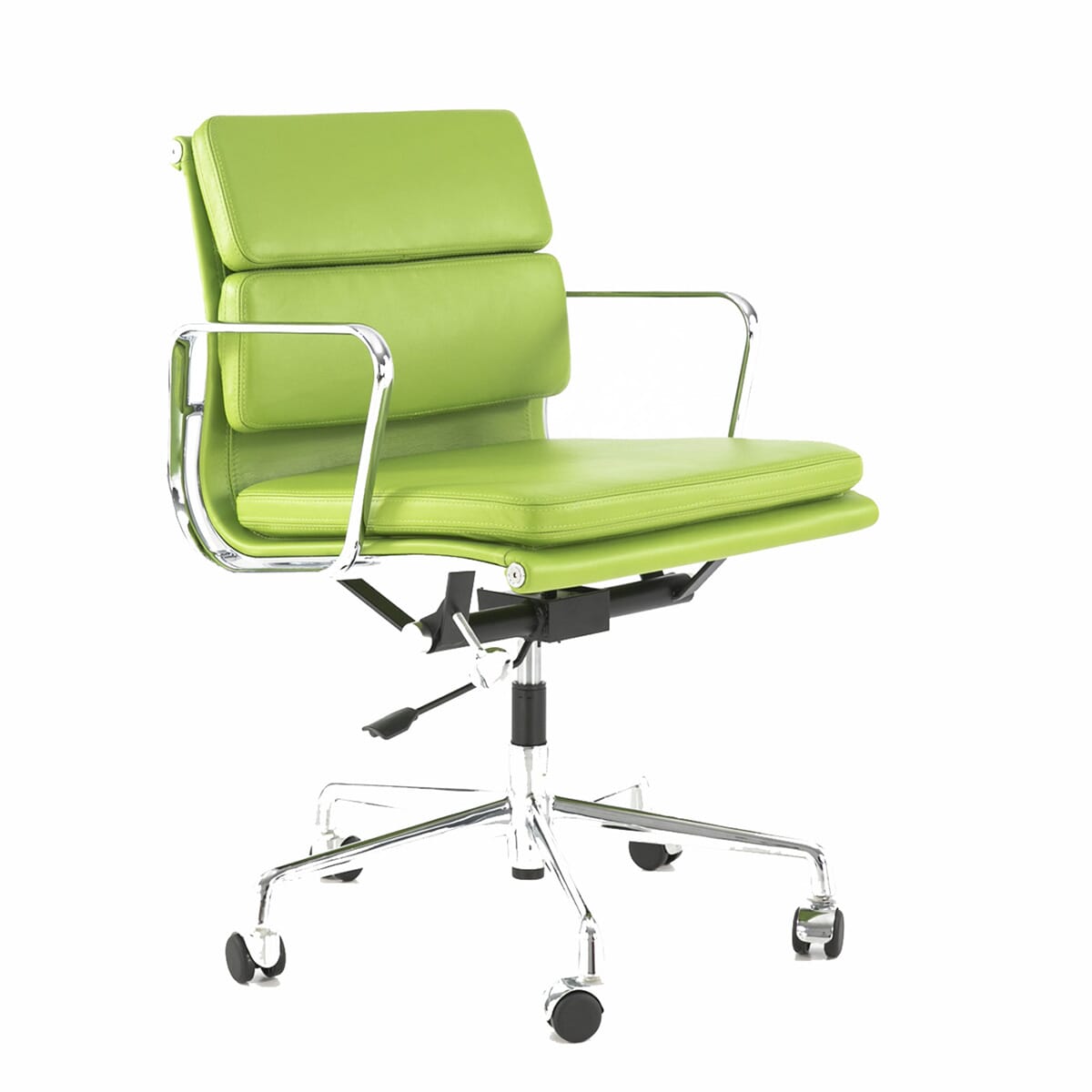 Charles Eames Style Eames Office Soft Pad Chair EA 217 In Lime