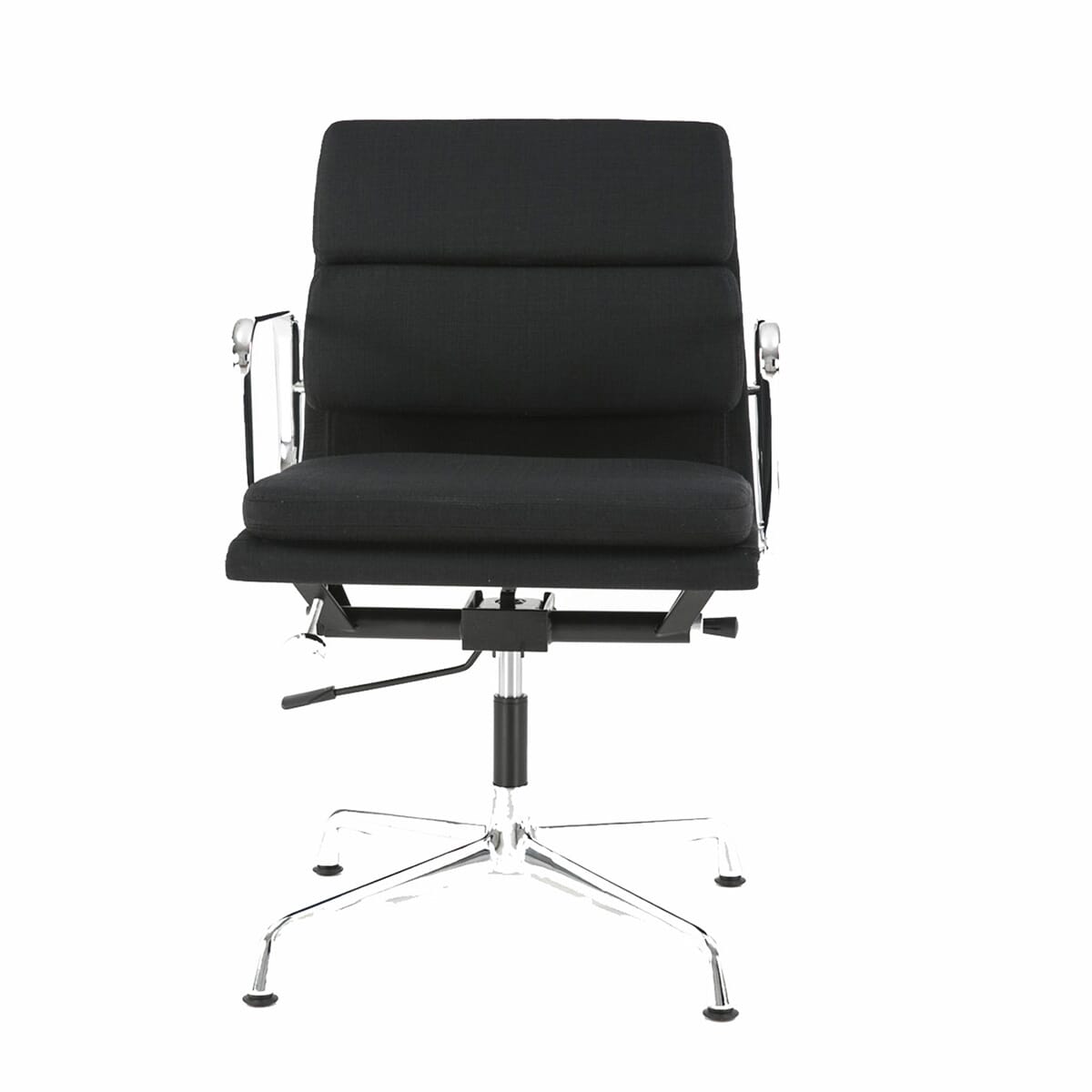 Eames Office Soft Pad Chair EA 218 In Black Cotton