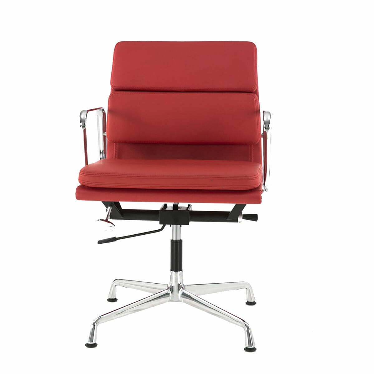 Eames Office Soft Pad Chair EA 218 In Red Leather