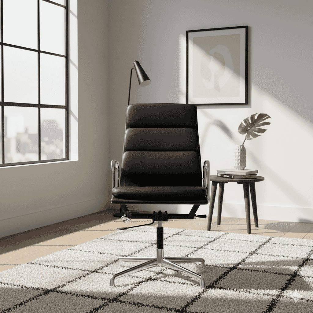 Charles Eames Style EA 208 High Back Soft Pad Group Office Chair