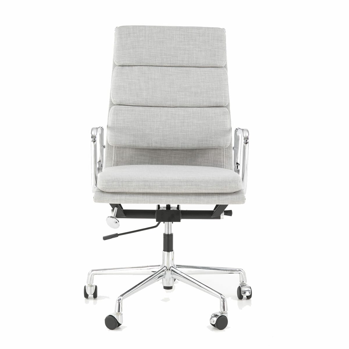 Eames Office Soft Pad Chair EA 219 In Light Grey Cotton