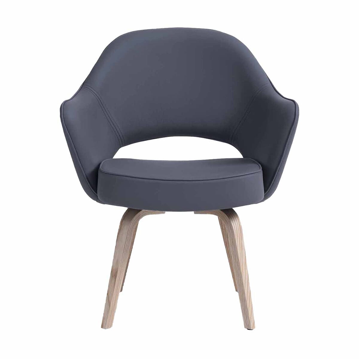 Executive Arm Chair With Wood Legs 