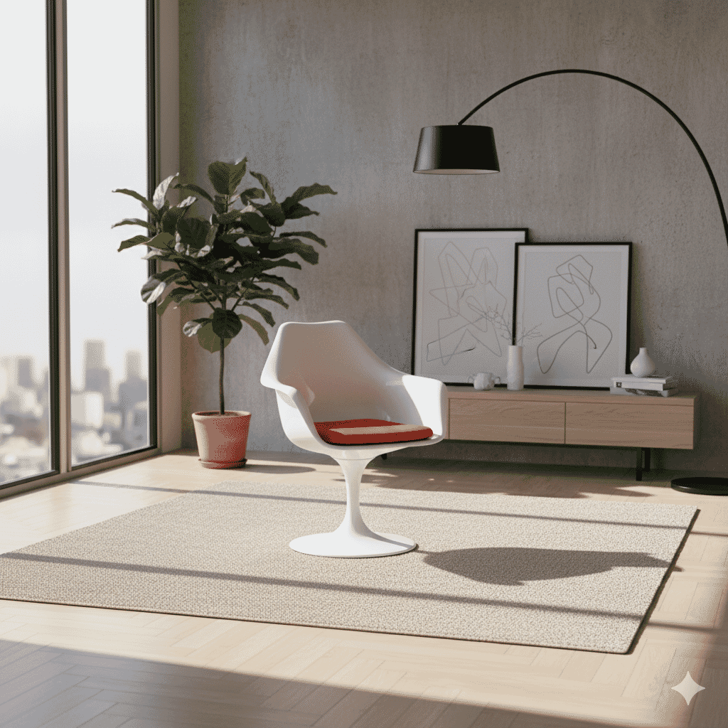 Pedestal Armchair Fibreglass Style