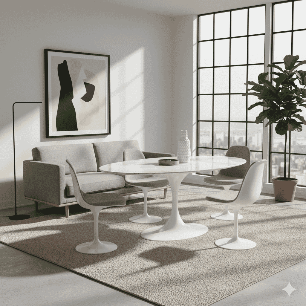 Pedestal Coffee Table Oval With Marble Top