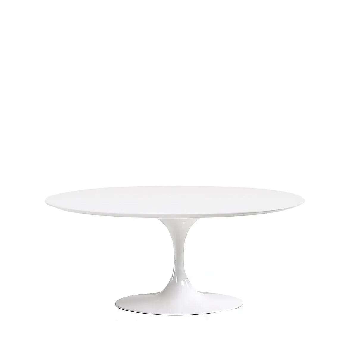 Pedestal Coffee Table Round With Liquid Laminated Top