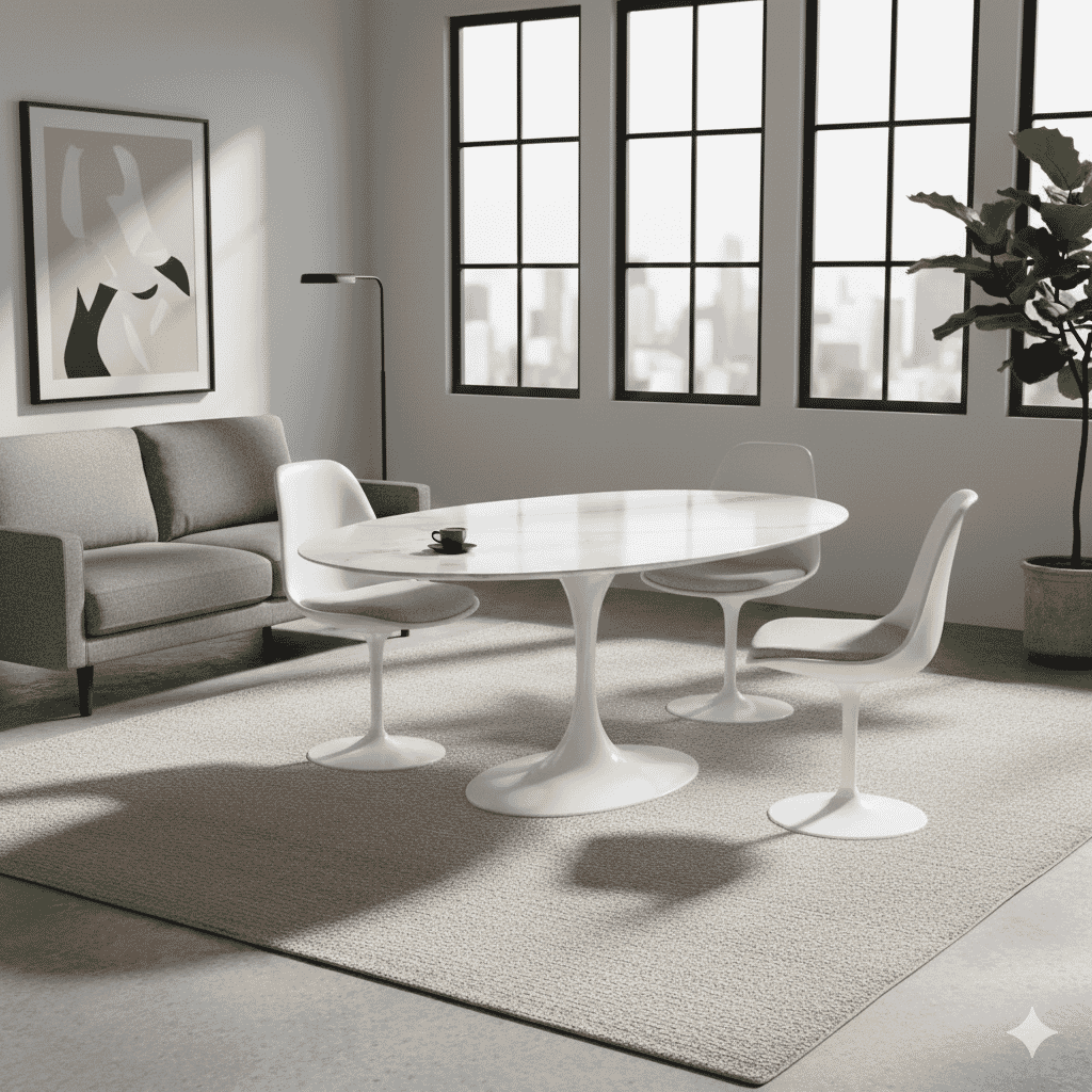 Pedestal Coffee Table Round With Marble Top