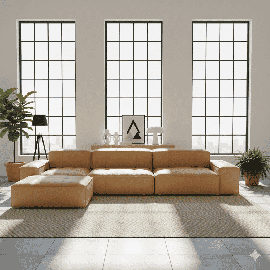 Extrasoft Low Profile Modular Block Sofa - Combination 001