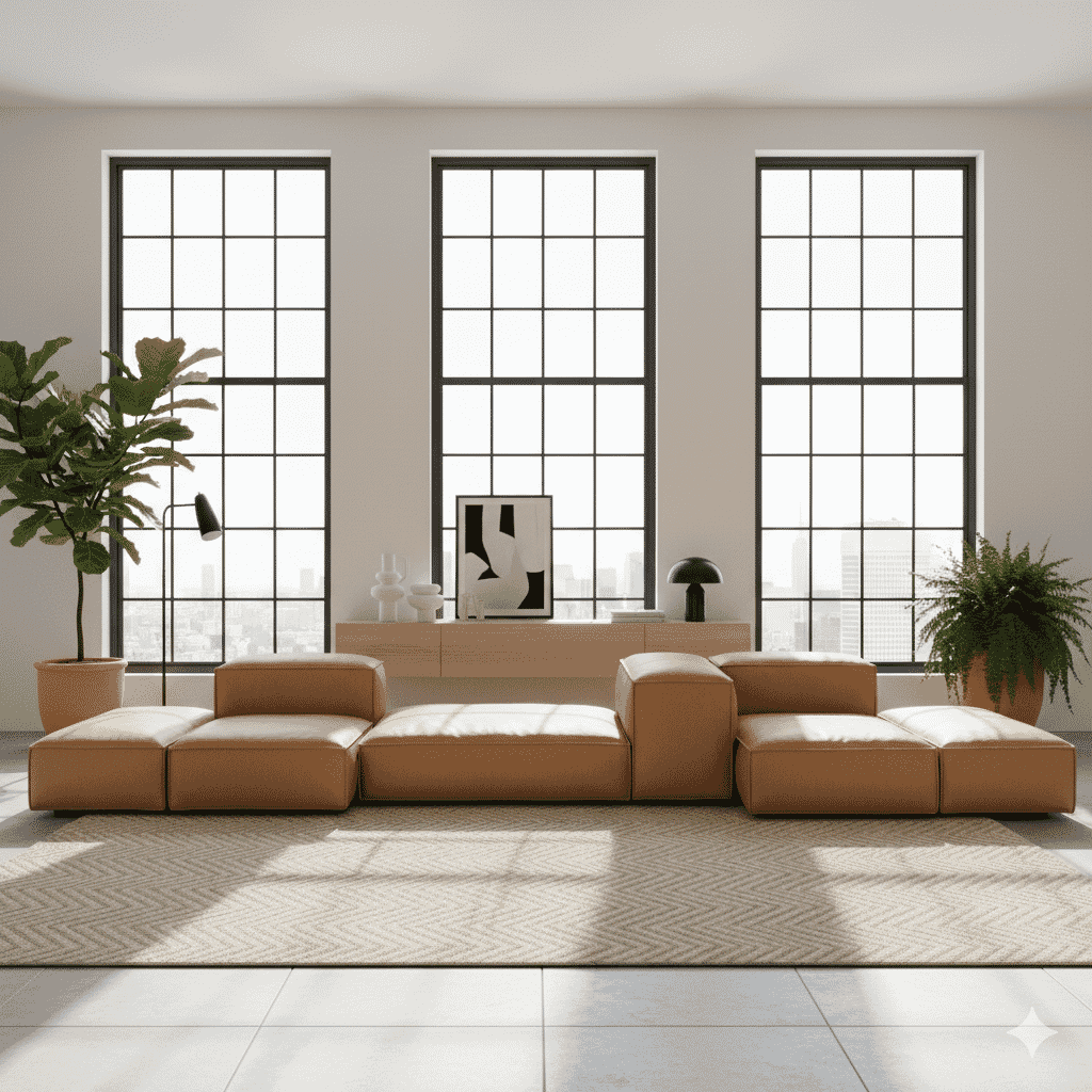 Extrasoft Low Profile Modular Block Sofa - Combination 002