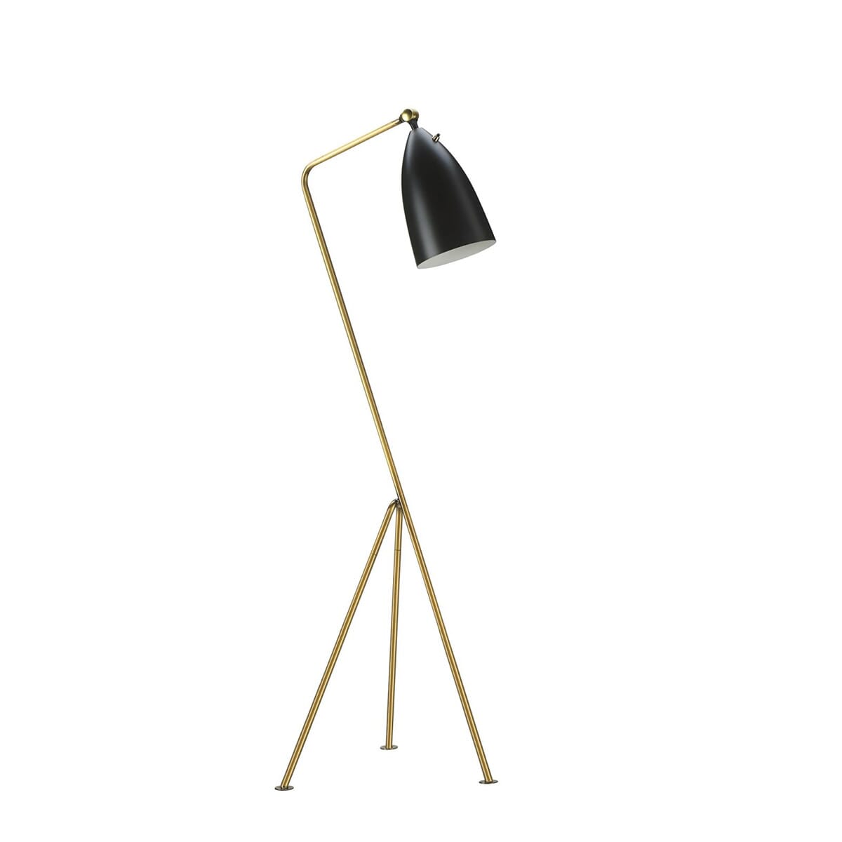 Greta Grossman Style Grasshopper Floor Lamp Brass SWIVEL UK
