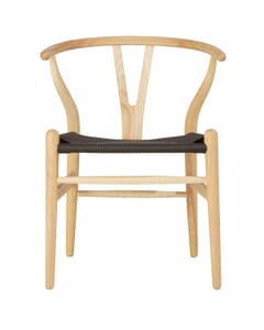 Scandi Dining Chair Ash And Black Cord
