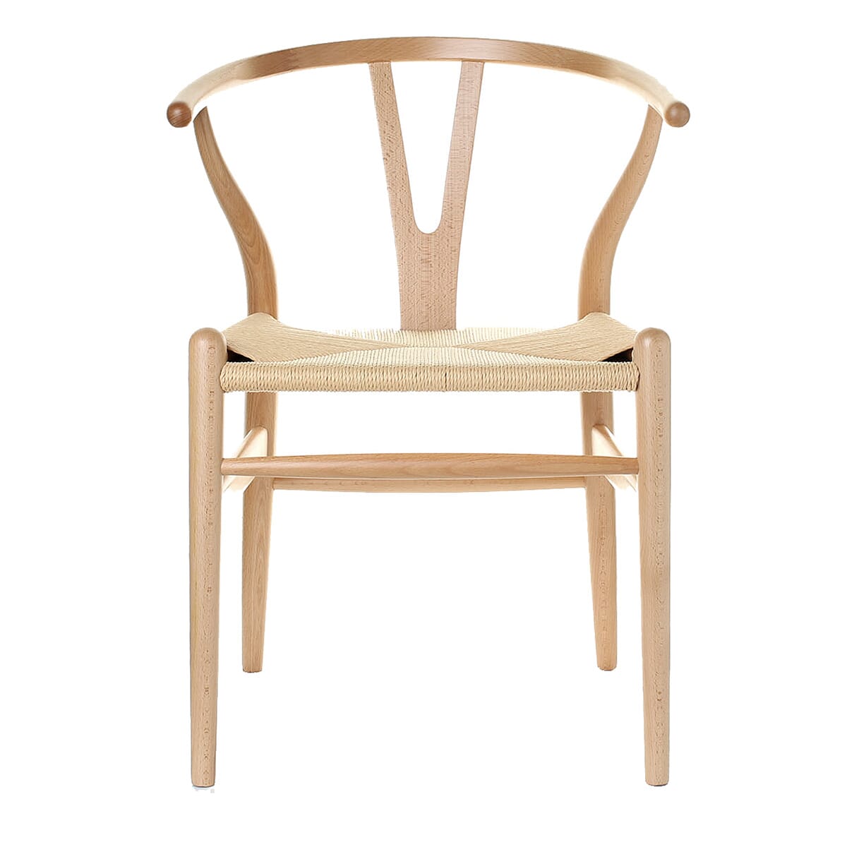 Scandi Dining Chair Beech And Natural Cord
