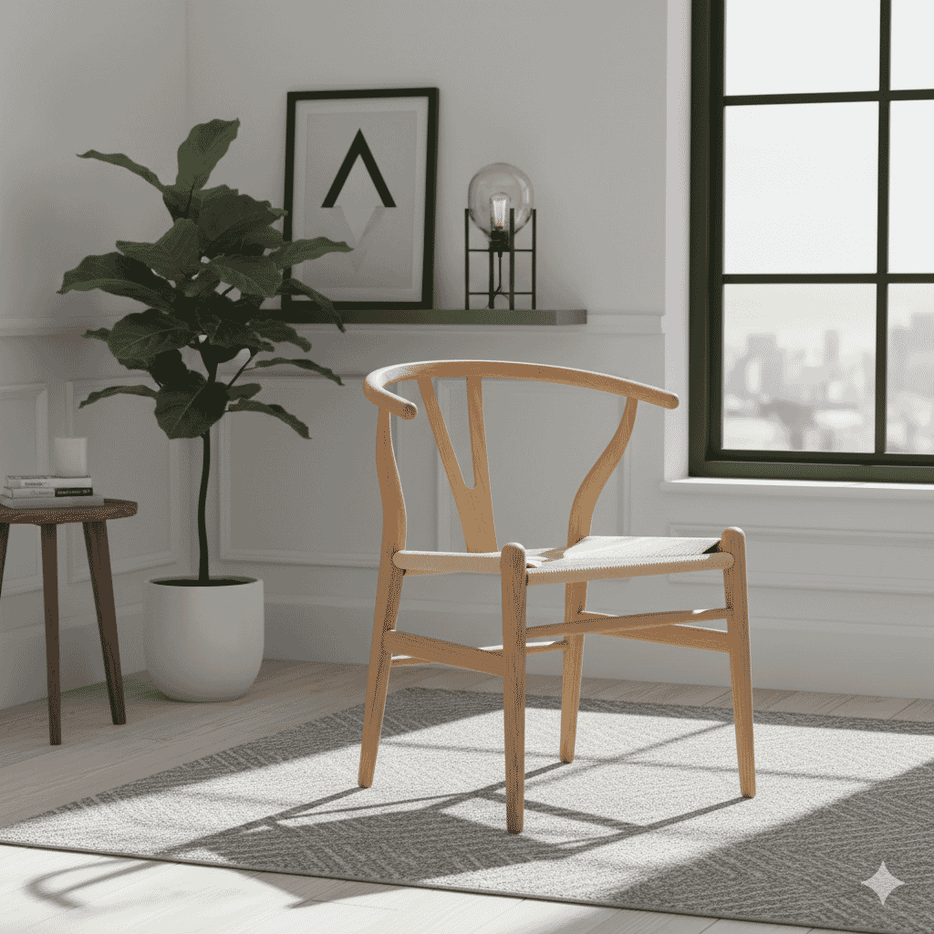 Scandi Dining Oak And Natural Cord