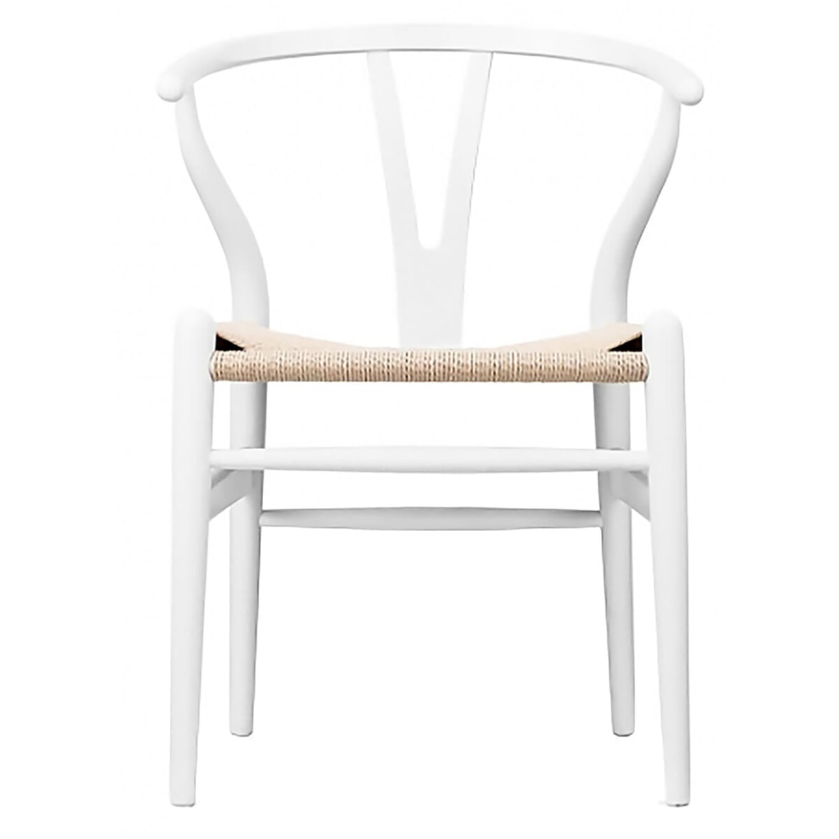 Scandi Dining Chair Oak Stained White Open Pore And Natural Cord