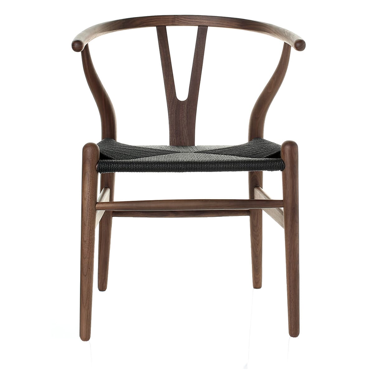 Scandi Dining Chair Walnut And Black Cord