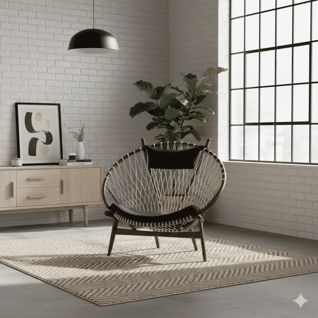 PP 130 Hoop Lounge Chair